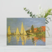 Carte Regatta à Argenteuil par Claude Monet (Debout devant)