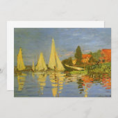 Carte Regatta à Argenteuil par Claude Monet (Devant / Derrière)