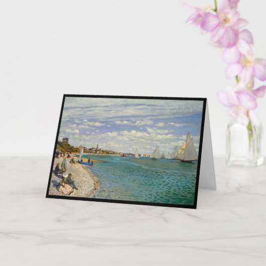 Carte Regatta à Sainte-Adresse, Monet (Orchidée)
