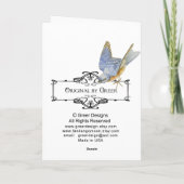 Carte Regency French style Romantique Couple de musique (Dos)