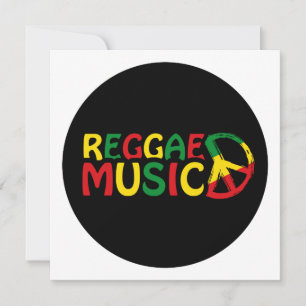 Carte Reggae Musique design, reggae art