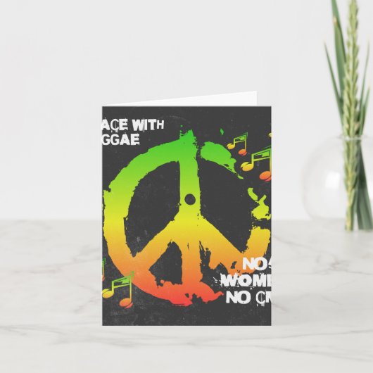 Carte Reggae Peace - La vie jamaïcaine (Devant)