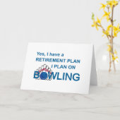 CARTE RÉGIME DE RETRAITE - BOWLING (Fleur jaune)