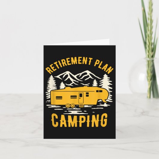 Carte Régime de retraite - Camping - Camping - Pour Camp (Devant)