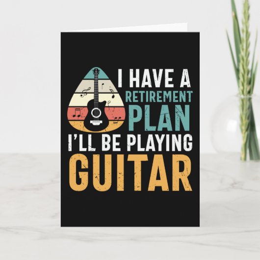 Carte Régime de retraite de guitare (Devant)