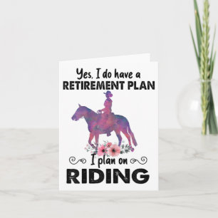 Carte Régime De Retraite Équitation Cheval Lover Cheval