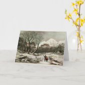 Carte Régions boisées en hiver (Fleur jaune)