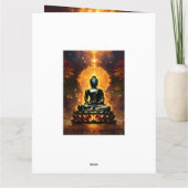 Carte Registre des invités Ligné Blanc Logo Bouddha (Dos)