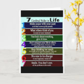 Carte règles, devis, paroles (Fleur jaune)