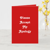 Carte Regret ce que j'ai dit (Fleur jaune)