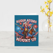 Carte Régulateurs se préparent George Washington Graphis (Fleur jaune)