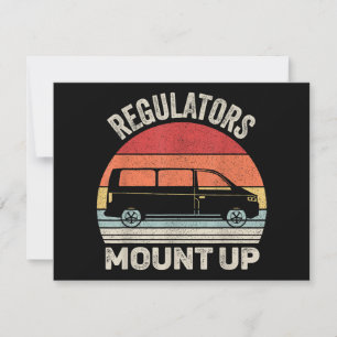 Carte Régulateurs vintages Rétro Monter Funny Maman