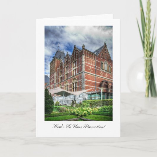 Carte Reijks Museum, Félicitations pour la promotion (Devant)