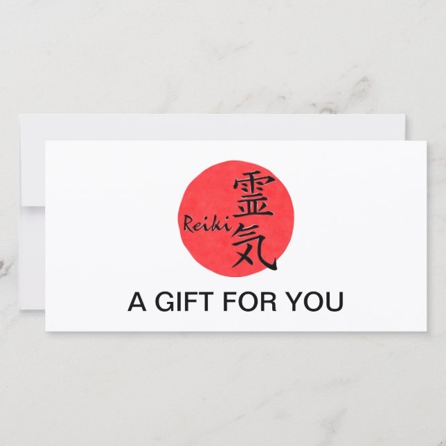 Carte Reiki Calligraphie Et Word 1 (Devant)