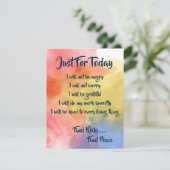 Carte Reiki, Rechercher l'aquarelle de paix (Debout devant)