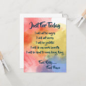 Carte Reiki, Rechercher l'aquarelle de paix (Devant/Arrière en situation)