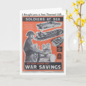 Carte Réimpression de l'affiche britannique de guerre. (Fleur jaune)