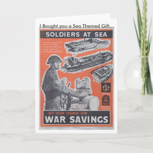 Carte Réimpression d'une affiche britannique de la pério (Devant)