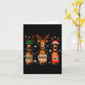 Carte Reinbeers Funny Reindeer Beer Christmas Drinking X (Fleur jaune)