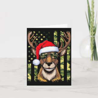 Carte Reindeer Camo American Flag Christmas Pajama X-mas
