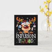 Carte Reindeer noël infusion infirmière escouade stethos (Fleur jaune)