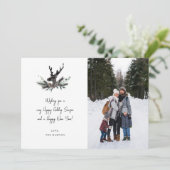 Carte Reinder & Eucalyptus Note photo Verti Holiday (Debout devant)