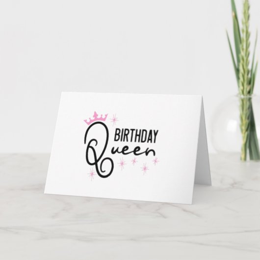 CARTE *REINE* C'EST VOTRE ANNIVERSAIRE - RENDEZ-LE SPÉCI (Devant)