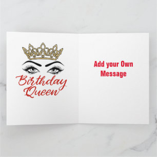 Carte Reine d'anniversaire