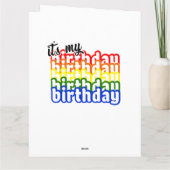 Carte Reine d'anniversaire (Dos)