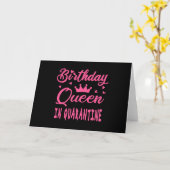 Carte Reine d'anniversaire en quarantaine (Fleur jaune)