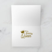 Carte Reine d'anniversaire Régence (Intérieur)