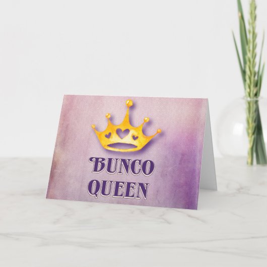 Carte Reine de Bunco de joyeux anniversaire (Devant)