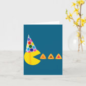 Carte Reine de jeu vidéo de Pourim heureux mangeant des (Fleur jaune)
