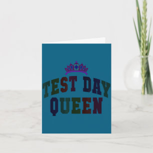Carte Reine de jour de test mignonne testant tout le pro