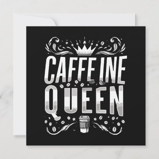 Carte reine de la caféine (Devant)