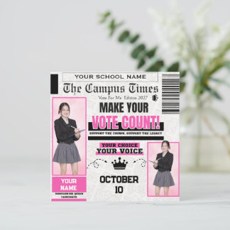 Carte Reine de la rentrée flyer