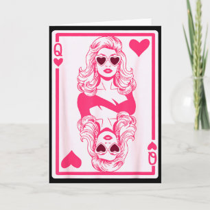Carte Reine de la Saint-Valentin Cœurs Filles Meilleure 