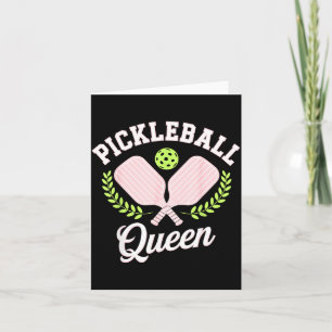 Carte Reine de pickleball joueuse de pickleball drôle 