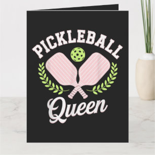 Carte Reine de Pickleball Joueuse de Pickleball Drôle