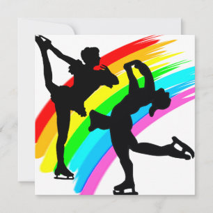 CARTE REINE DE SKATING FIGURE