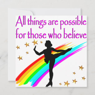 CARTE REINE DE SKATING FIGURE