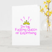 Carte Reine de tout (Fleur jaune)