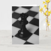 Carte Reine d'échecs (Fleur jaune)