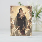 Carte Reine des Anges Regina Angelorum par Bouguereau (Debout devant)