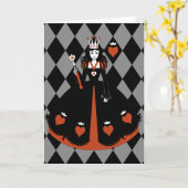 Carte Reine des Coeurs (Fleur jaune)