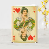 Carte Reine des Coeurs de Victoria (Fleur jaune)