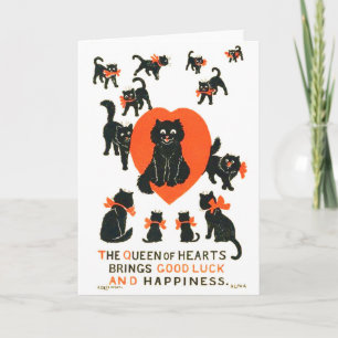 Carte Reine des Coeurs, Louis Wain