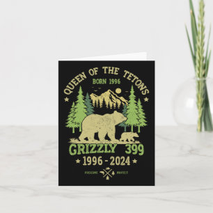Carte Reine des Tetons Grizzly 9 Parc National 1996-2