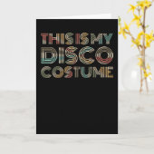 Carte reine disco tenue rétro années 70 pour femme (Fleur jaune)