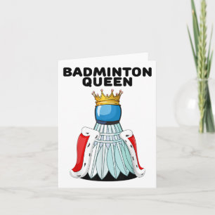 Carte Reine du badminton _ Filles Chemise du badminton _